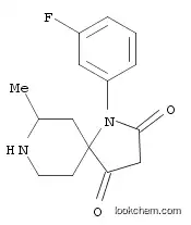 Molecular Structure of 1184919-00-3 (1,8-Diazaspiro[4.5]decane-2,4-dione, 1-(3-fluorophenyl)-7-methyl-)
